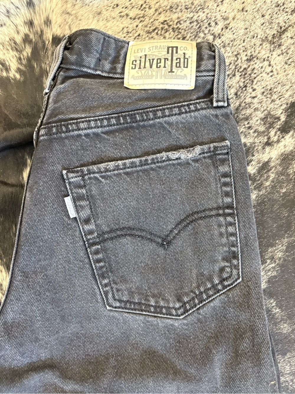 Levi's SilverTab Black Washed Slim Straight Jeans